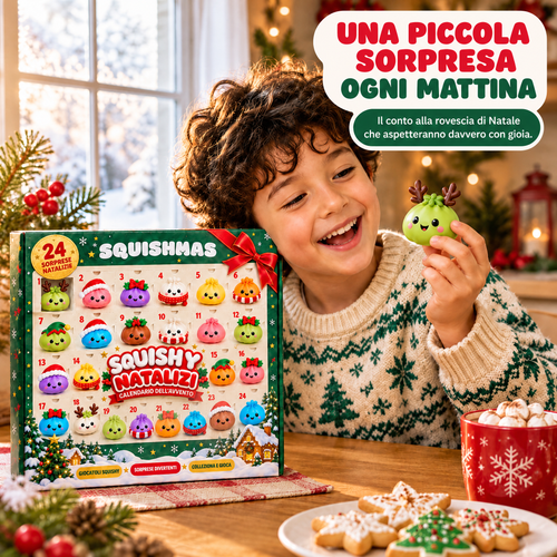 Calendario dell’Avvento Squishy con 24 Sorprese Natalizie